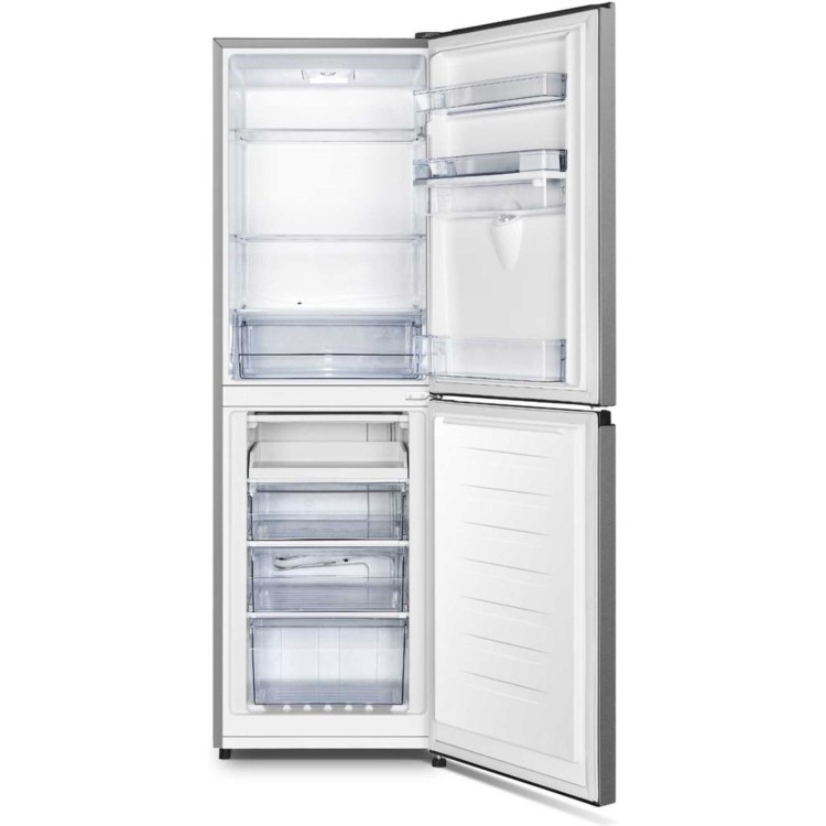 Fridgemaster 252 Litre 50/50 Freestanding Fridge Freezer - Silver