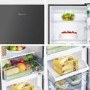 Fridgemaster 252 Litre 50/50 Freestanding Fridge Freezer - Black