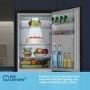 Fridgemaster 252 Litre 50/50 Freestanding Fridge Freezer - Black