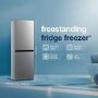 Fridgemaster 252 Litre 50/50 Freestanding Fridge Freezer - Silver