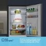Fridgemaster 252 Litre 50/50 Freestanding Fridge Freezer - Silver
