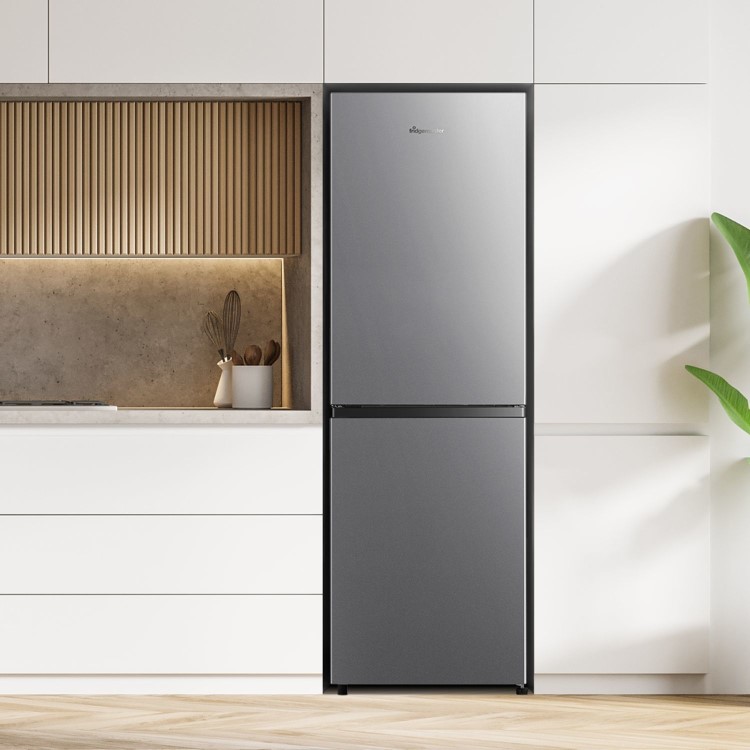 Fridgemaster 252 Litre 50/50 Freestanding Fridge Freezer - Silver