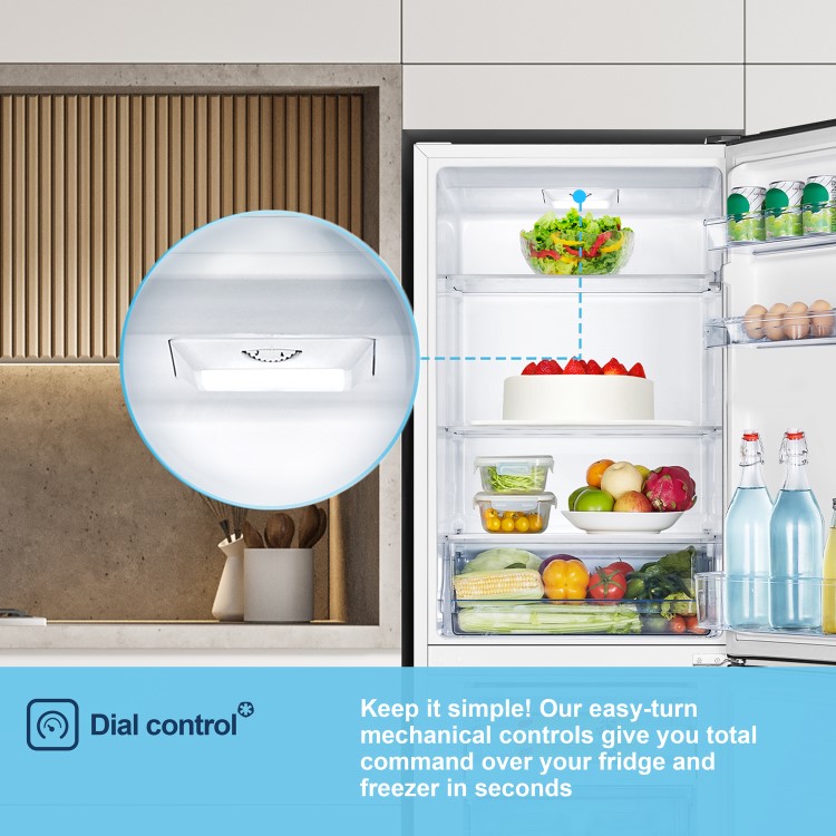 Fridgemaster 252 Litre 50/50 Freestanding Fridge Freezer - White