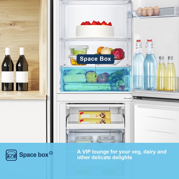 Fridgemaster 252 Litre 50/50 Freestanding Fridge Freezer - White