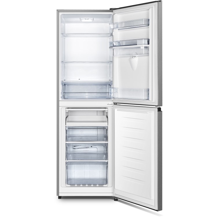 Hisense 252 Litre 60/40 Feestanding Fridge Freezer Silver
