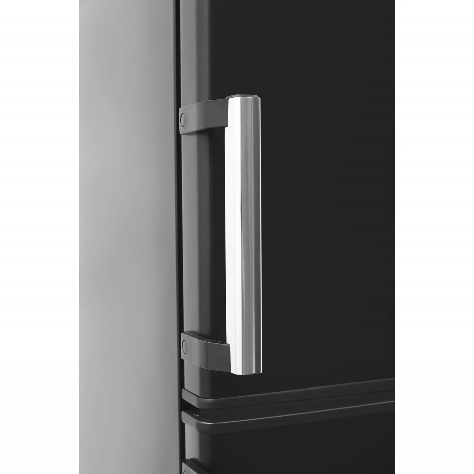 Fridgemaster Hisense MC55244DB Black Freestanding Fridge Freezer With