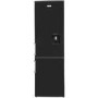 GRADE A2 - Fridgemaster Hisense MC55244DB Black Freestanding Fridge Freezer With Stored Water Dispenser