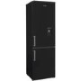 GRADE A2 - Fridgemaster Hisense MC55244DB Black Freestanding Fridge Freezer With Stored Water Dispenser
