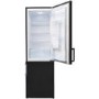 GRADE A2 - Fridgemaster Hisense MC55244DB Black Freestanding Fridge Freezer With Stored Water Dispenser