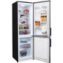 GRADE A2 - Fridgemaster Hisense MC55244DB Black Freestanding Fridge Freezer With Stored Water Dispenser