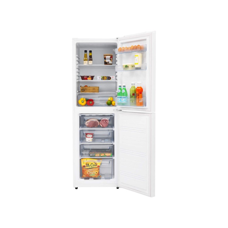 Fridgemaster MC55250 Freestanding 50-50 Fridge Freezer White