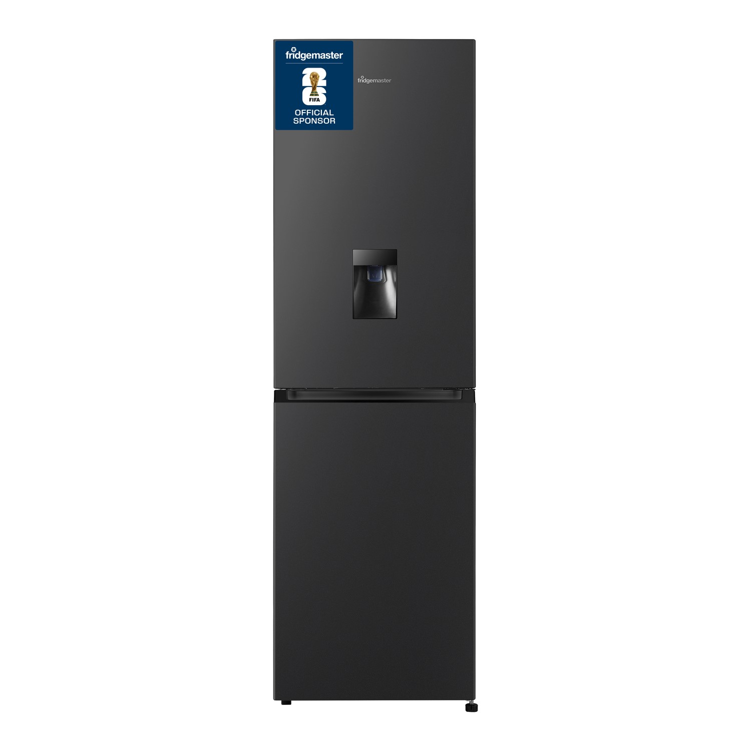 Fridgemaster Black 256 Litre 50/50 Freestanding Fridge Freezer