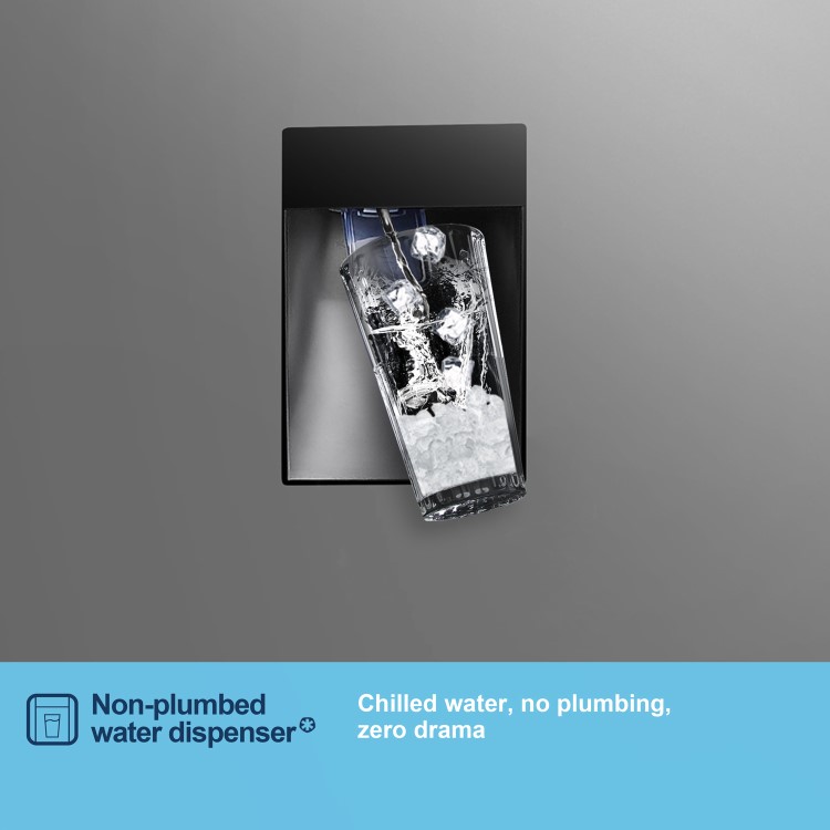 Fridgemaster 256 Litre 50/50 Freestanding Fridge Freezer - Silver