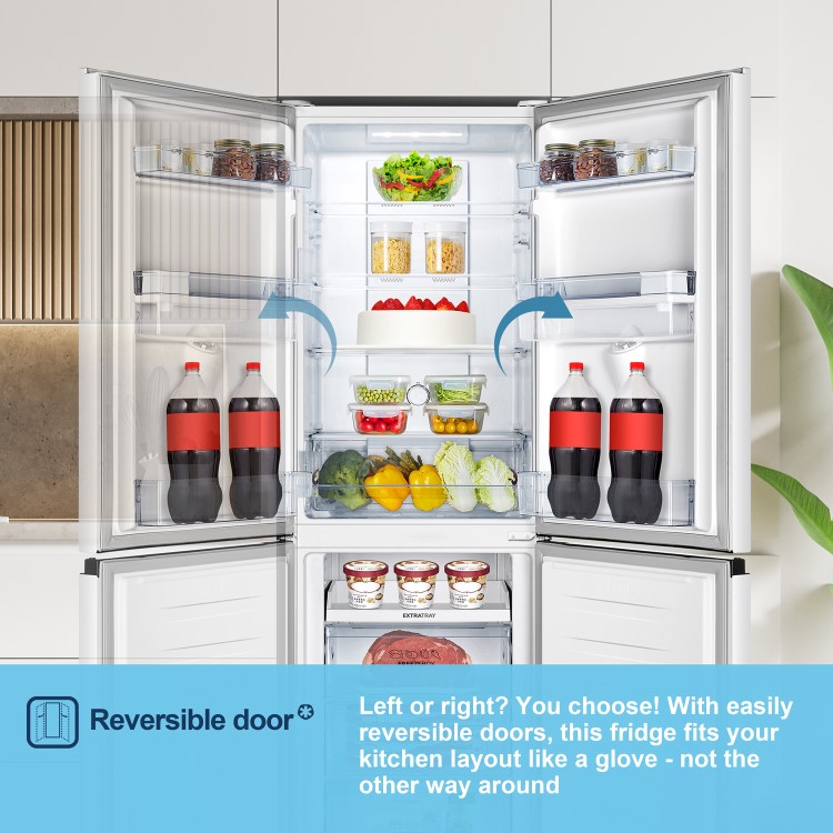 Fridgemaster 256 Litre 50/50 Freestanding Fridge Freezer - White