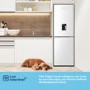 Fridgemaster 256 Litre 50/50 Freestanding Fridge Freezer - White