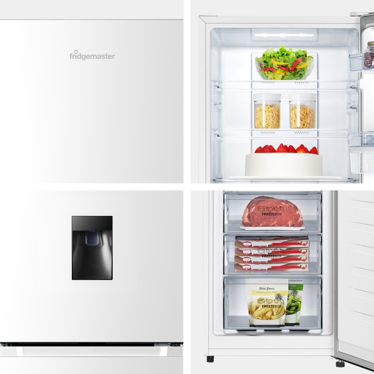 Fridgemaster 256 Litre 50/50 Freestanding Fridge Freezer - White