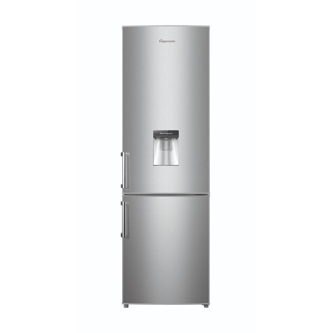 Fridgemaster MC55264DS Freestanding 70-30 Fridge Freezer With Non-Plumbed Water Dispenser - Silver