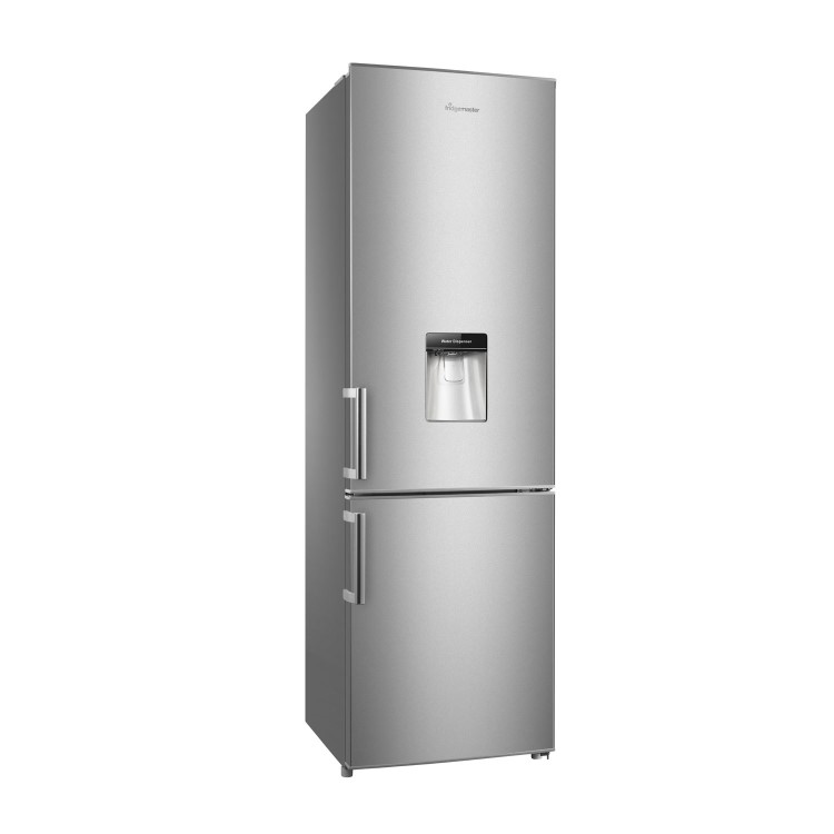Fridgemaster MC55264DS Freestanding 70-30 Fridge Freezer With Non-Plumbed Water Dispenser - Silver