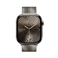 Apple Watch Series 10 GPS + Cellular 46mm Natural Titanium Case with Natural Milanese Loop - S/M