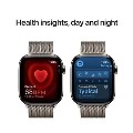 Apple Watch Series 10 GPS + Cellular 46mm Natural Titanium Case with Natural Milanese Loop - S/M