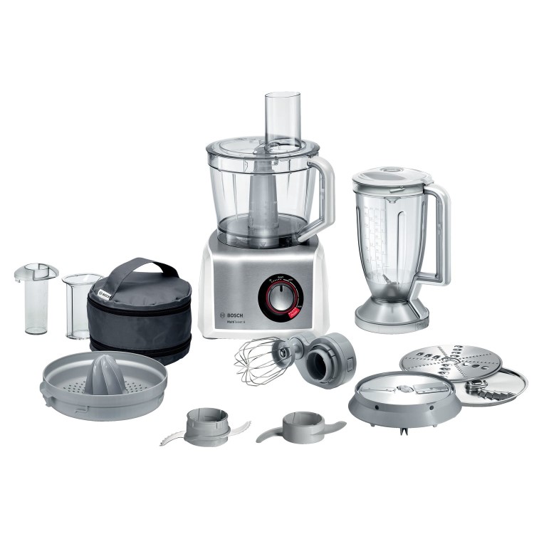 Bosch MultiTalent 8 Food Processor - White & Stainless Steel