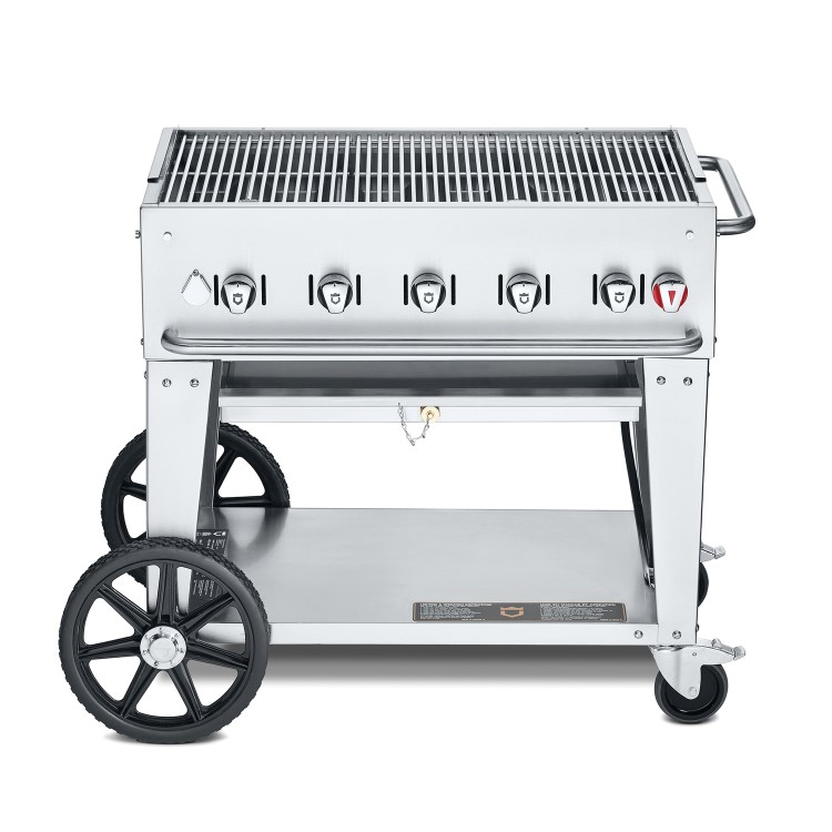 Crown Verity 5 Burner Commercial LP Gas Barbecue with Tank Holder and 1 Year On-Site warranty MCB36