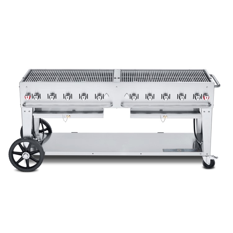 Crown Verity 10 Burner LP Gas Commercial Barbecue with Tank Holder and 1 Year On Site warranty MCB72