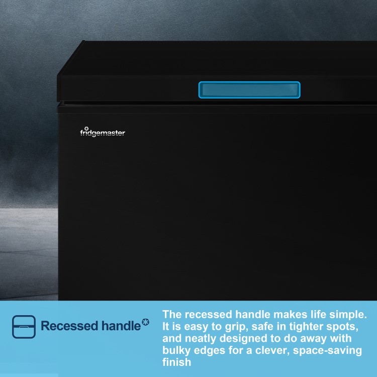 Refurbished Fridgemaster 142 Litre Chest Freezer - Black
