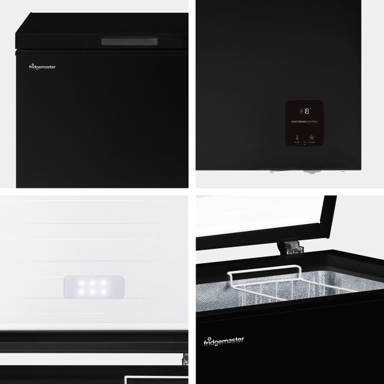 Refurbished Fridgemaster 142 Litre Chest Freezer - Black
