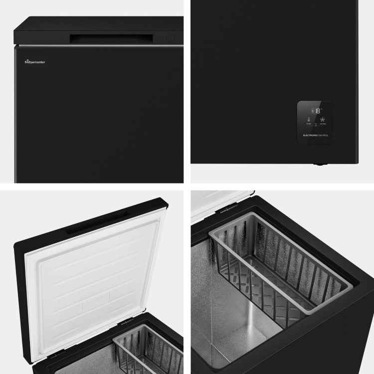 Fridgemaster 141 Litre Chest Freezer - Black