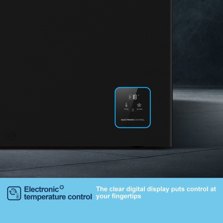 Fridgemaster 141 Litre Chest Freezer - Black