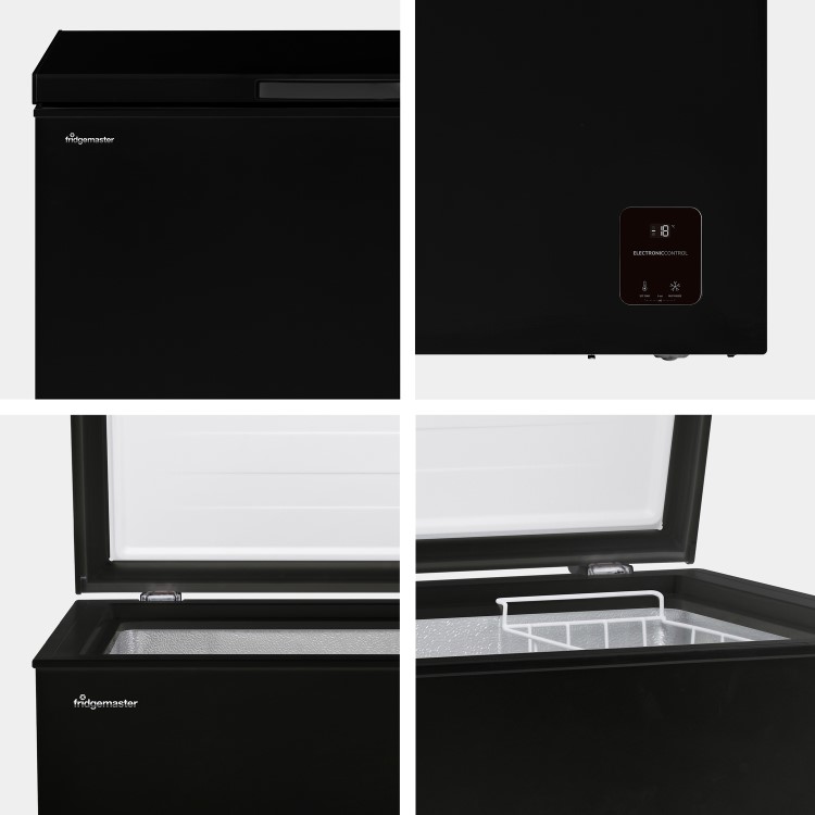 Fridgemaster 191 Litre Chest Freezer - Black