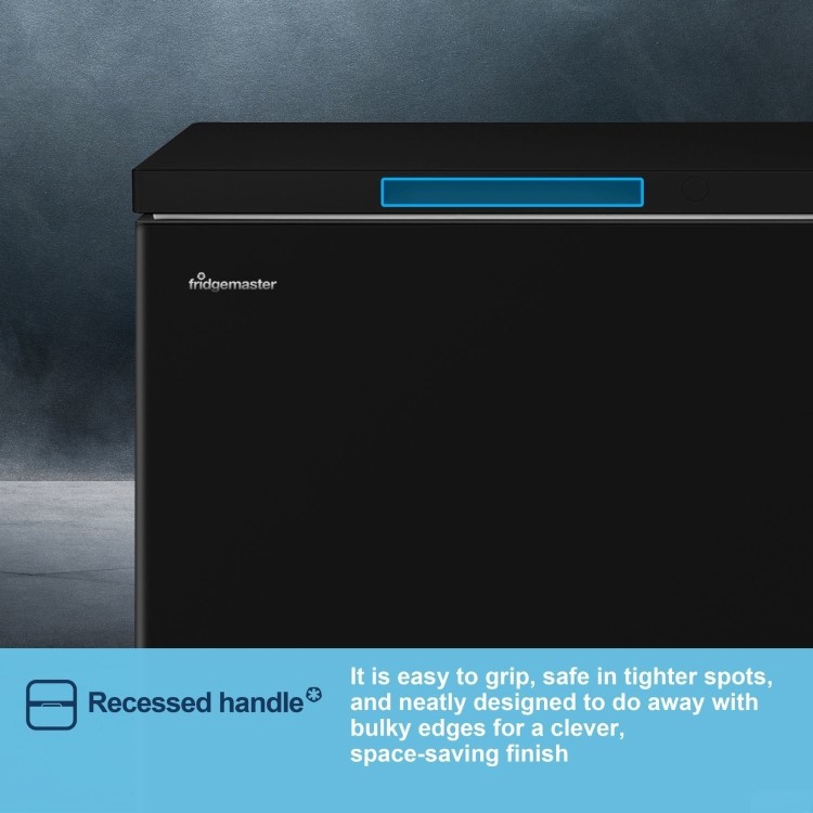 Fridgemaster 198 Litre Chest Freezer - Black