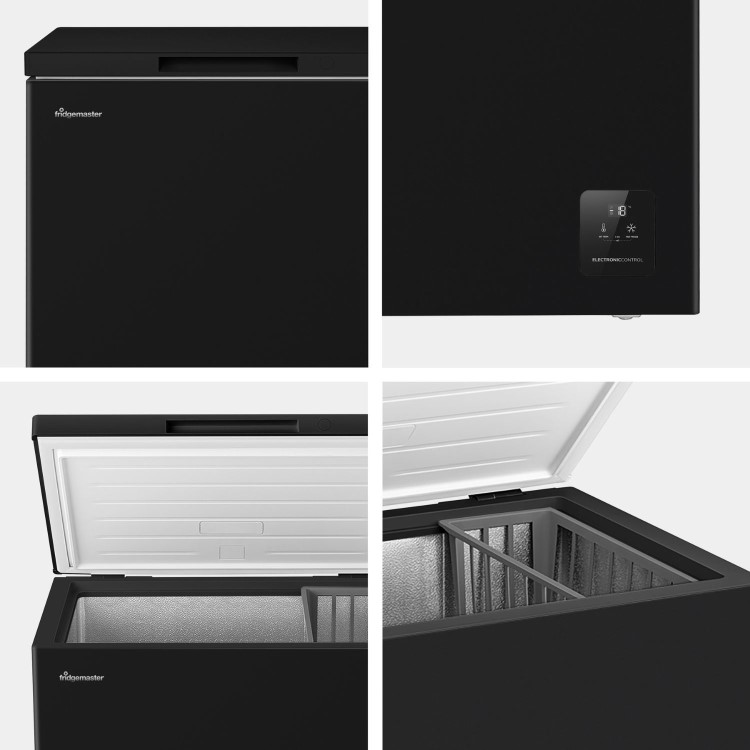 Fridgemaster 198 Litre Chest Freezer - Black