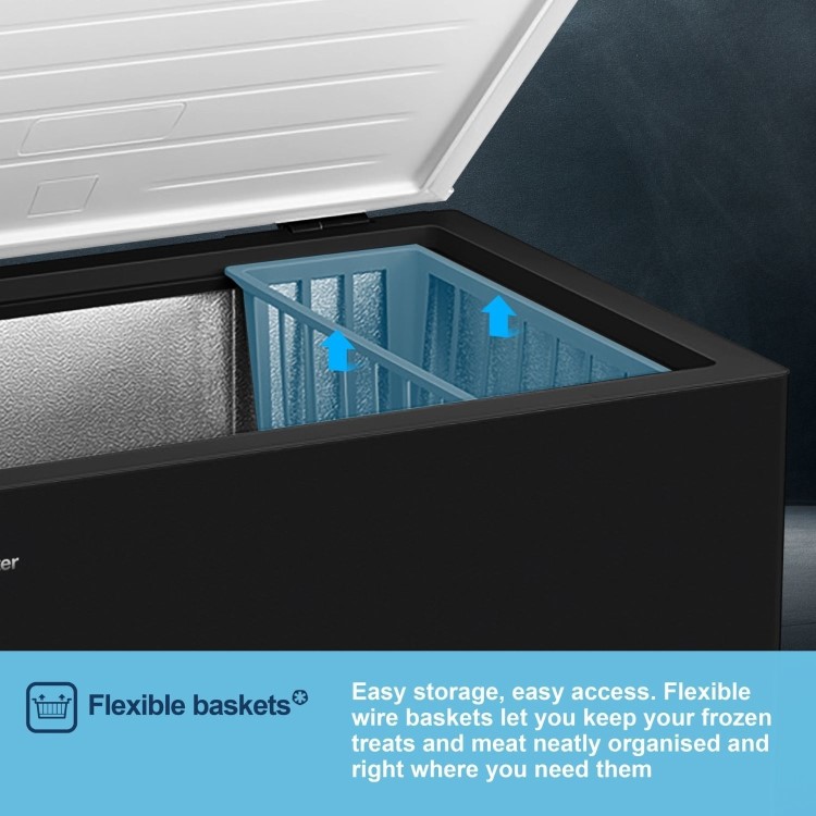 Fridgemaster 198 Litre Chest Freezer - Black