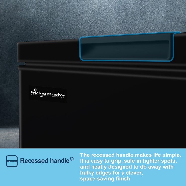 Fridgemaster 95 Litre Chest Freezer - Black