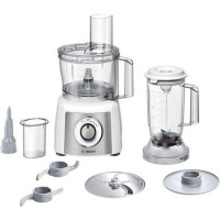 Bosch MCM3500MGB Food Processor 800W - White And Brushed Stainless Steel