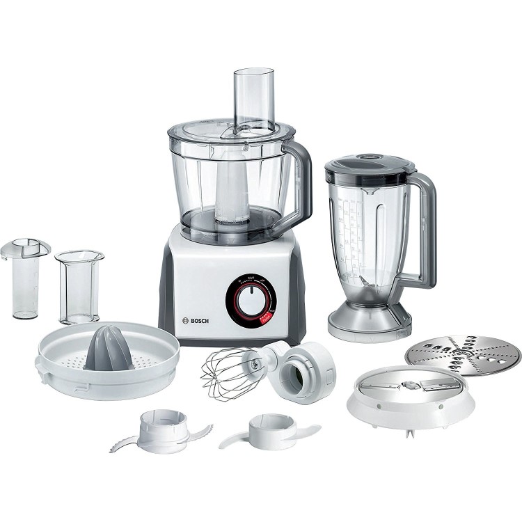 Bosch MCM62020GB 3.9L Food Processor With Blender And Juicer Attachments - White