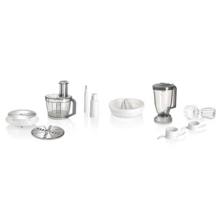 Bosch MCM62020GB 3.9L Food Processor With Blender And Juicer Attachments - White
