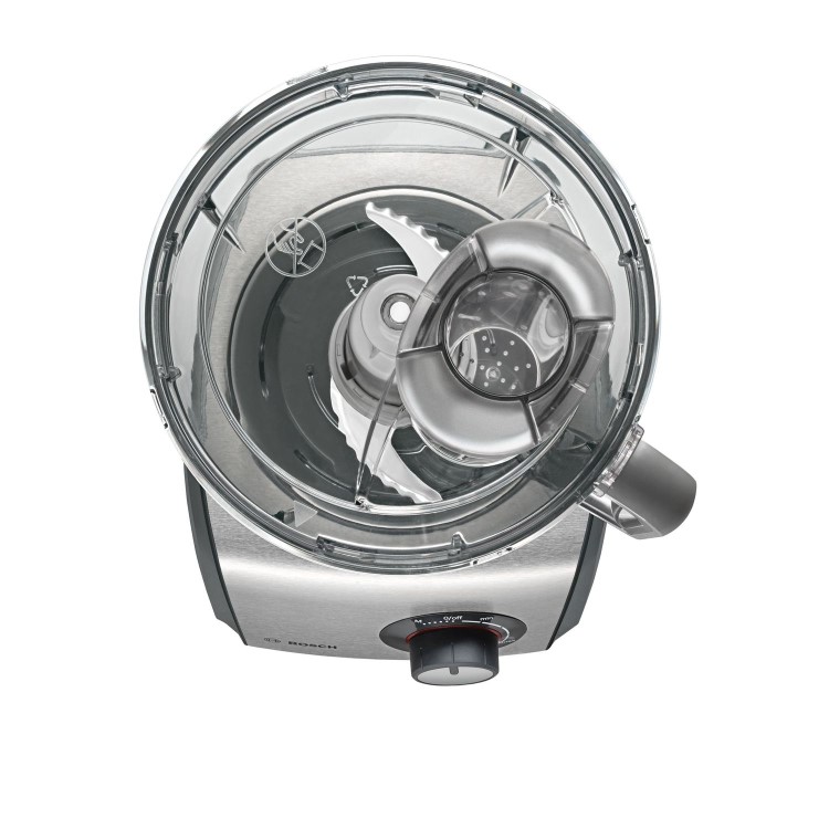 Bosch MCM68861GB 3.9L Food Processor With Blender And Juicer Attachments - Cool Grey