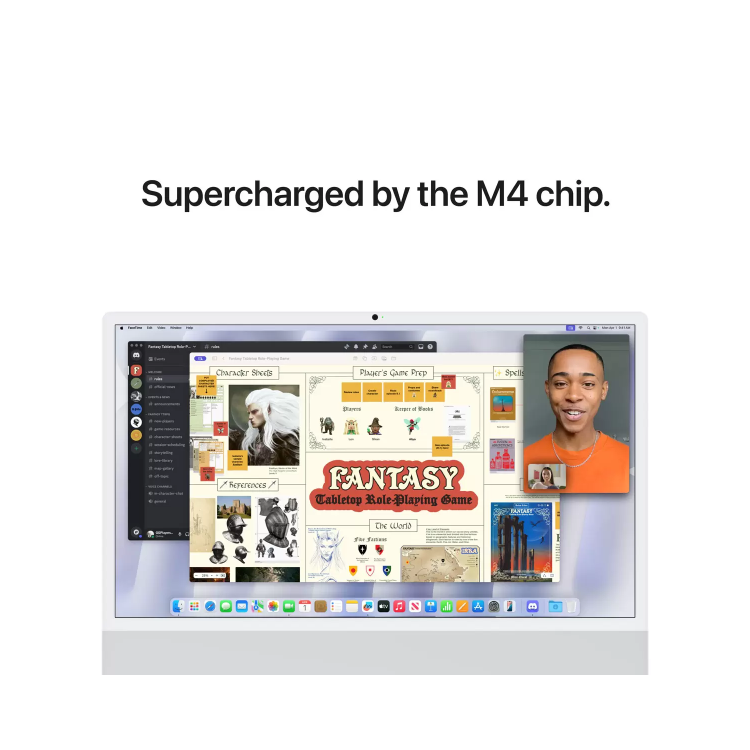 Apple iMac 2024 M4 10-Core 24GB RAM 512GB SSD 24 Inch 4.5K All-in-One PC - Silver