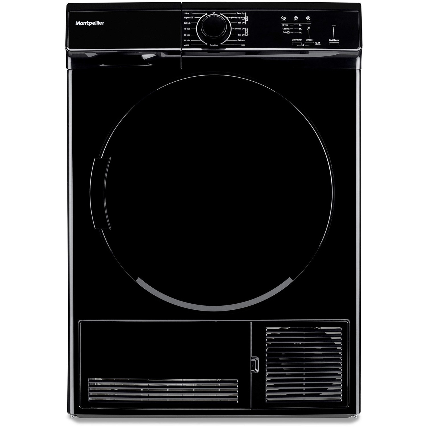 Montpellier 7kg Freestanding Condensor Tumble Dryer - Black