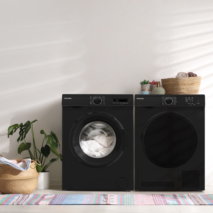 Refurbished Montpellier MCSD7K Freestanding Condensor 7KG Tumble Dryer Black