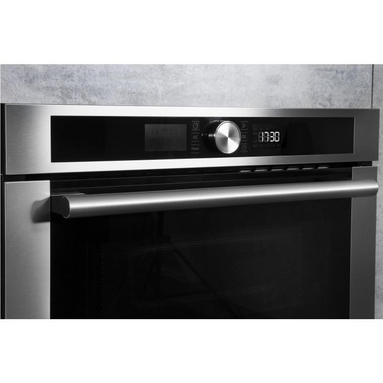GRADE A1 - Hotpoint MD454IXH 31L Built-in Microwave with Grill Stainless Steel