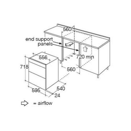 GRADE A2 - Matrix CDA MD721SS Built-under Double Electric Oven in Stainless Steel