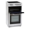 Montpellier MDC500FW 50cm Double Oven Cooker With Ceramic Hob - White