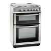 Refurbished Montpellier MDG600LS 60cm Double Oven Gas Cooker With Lid Silver