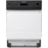 Montpellier MDI650K 12 Place Semi-Integrated Dishwasher With Black Control Panel