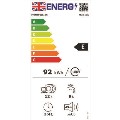 Montpellier MDI655 Semi-Integrated Dishwasher - White control panel