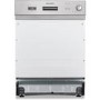 Montpellier MDI655 Semi-Integrated Dishwasher - Silver control panel